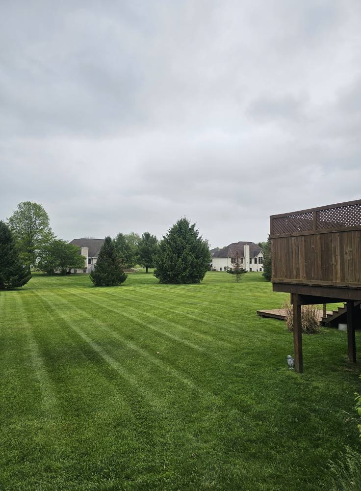 Professional lawn striping and patterns